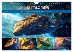 Cover Raumschiffe - Im Universum durch Raum und Zeit (Wandkalender 2026 DIN A4 quer), CALVENDO Monatskalender