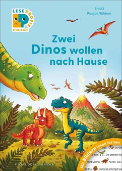 Cover Leseprofis - Mit Bildern lesen lernen: Zwei Dinos wollen nach Hause, Erstes Lesen