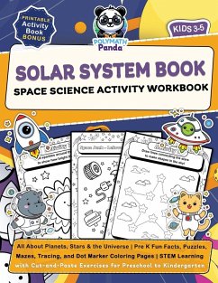 Solar System Book for Kids 3-5 Space Science Activity Workbook - Panda, Polymath