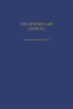 Cover The Jewish Law Annual Volume 22