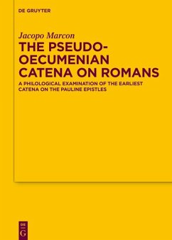 Cover The Pseudo-Oecumenian Catena on Romans (eBook, PDF)