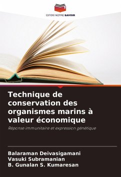 Cover Technique de conservation des organismes marins à valeur économique
