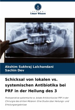 Cover Schicksal von lokalen vs. systemischen Antibiotika bei PRF in der Heilung des 3