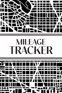 Cover Mileage Tracker (Urban Map Black and White)