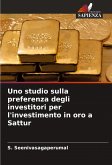 Uno studio sulla preferenza degli investitori per l'investimento in oro a Sattur