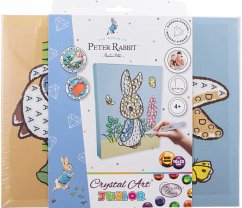 Cover Craft Buddy CAJK-31PRBT008 - Crystal Art Junior, Peter Rabbit, Canvas Kit, Bastelset mit Keilrahmen, Diamond Painting