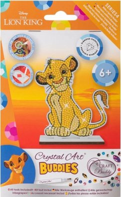 Cover Craft Buddy CAJK-31DNY005 - Crystal Art Junior, Disney Simba, Series 4, Bastelset, Diamond Painting
