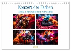 Cover Konzert der Farben (Wandkalender 2026 DIN A4 quer), CALVENDO Monatskalender