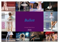 Ballett mit einem Hauch Poesie (Wandkalender 2026 DIN A2 quer), CALVENDO Monatskalender