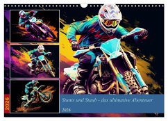 Cover Stunts und Staub - das ultimative Abenteuer (Wandkalender 2026 DIN A3 quer), CALVENDO Monatskalender