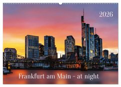 Cover Frankfurt am Main - at night (Wandkalender 2026 DIN A2 quer), CALVENDO Monatskalender