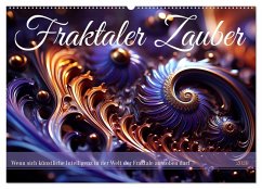 Fraktaler Zauber (Wandkalender 2026 DIN A2 quer), CALVENDO Monatskalender