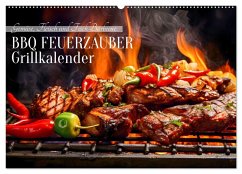 Cover BBQ Feuerzauber - Grillkalender (Wandkalender 2026 DIN A2 quer), CALVENDO Monatskalender