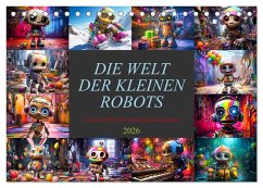 Die Welt der kleinen Robots (Tischkalender 2026 DIN A5 quer), CALVENDO Monatskalender