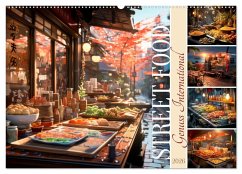 Cover STREET FOOD Genuss International (Wandkalender 2026 DIN A2 quer), CALVENDO Monatskalender