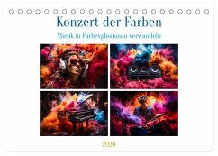 Cover Konzert der Farben (Tischkalender 2026 DIN A5 quer), CALVENDO Monatskalender