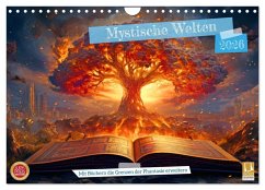 Cover Mystische Welten - Mit Büchern die Grenzen der Phantasie erweitern (Wandkalender 2026 DIN A4 quer), CALVENDO Monatskalender