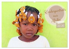 Kinderporträts aus Afrika (Wandkalender 2026 DIN A2 quer), CALVENDO Monatskalender