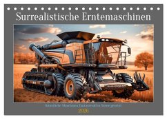 Cover Surrealistische Erntemaschinen (Tischkalender 2026 DIN A5 quer), CALVENDO Monatskalender