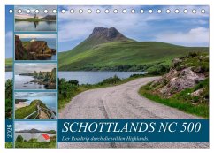Cover Schottlands NC 500, der Roadtrip durch die wilden Highlands. (Tischkalender 2026 DIN A5 quer), CALVENDO Monatskalender