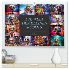 Die Welt der kleinen Robots (hochwertiger Premium Wandkalender 2026 DIN A2 quer), Kunstdruck in Hochglanz Die Welt der kleinen Robots (hochwertiger Premium Wandkalender 2026 DIN A2 quer), Kunstdruck in Hochglanz