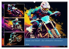 Cover Stunts und Staub - das ultimative Abenteuer (Wandkalender 2026 DIN A2 quer), CALVENDO Monatskalender