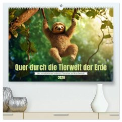 Quer durch die Tierwelt der Erde (hochwertiger Premium Wandkalender 2026 DIN A2 quer), Kunstdruck in Hochglanz