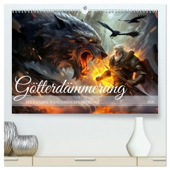 Götterdämmerung - Der Ragnarök in der nordischen Mythologie (hochwertiger Premium Wandkalender 2026 DIN A2 quer), Kunstdruck in Hochglanz Götterdämmerung - Der Ragnarök in der nordischen Mythologie (hochwertiger Premium Wandkalender 2026 DIN A2 quer), Kunstdruck in Hochglanz
