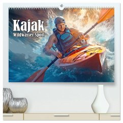 Cover Kayak Wildwasser Sport (hochwertiger Premium Wandkalender 2026 DIN A2 quer), Kunstdruck in Hochglanz