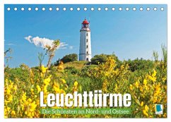 Leuchttürme: Die Schönsten an Nord- und Ostsee (Tischkalender 2026 DIN A5 quer), CALVENDO Monatskalender