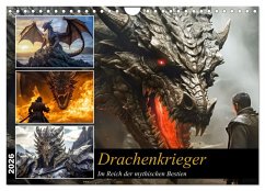 Cover Drachenkrieger (Wandkalender 2026 DIN A4 quer), CALVENDO Monatskalender