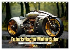 Futuristische Motorräder (Wandkalender 2026 DIN A3 quer), CALVENDO Monatskalender