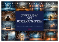 Cover Universum der Wissenschaften (Tischkalender 2026 DIN A5 quer), CALVENDO Monatskalender