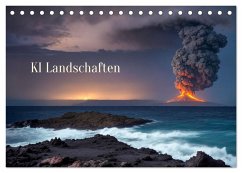 KI Landschaften (Tischkalender 2026 DIN A5 quer), CALVENDO Monatskalender