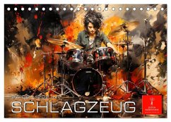 Cover Schlagzeug ewige Liebe live (Tischkalender 2026 DIN A5 quer), CALVENDO Monatskalender