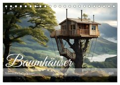 Baumhäuser - Traumhafte Luftschlösser (Tischkalender 2026 DIN A5 quer), CALVENDO Monatskalender Baumhäuser - Traumhafte Luftschlösser (Tischkalender 2026 DIN A5 quer), CALVENDO Monatskalender