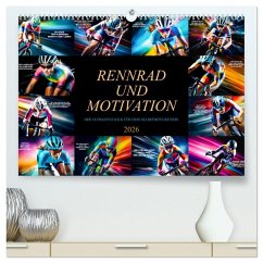 Rennrad und Motivation (hochwertiger Premium Wandkalender 2026 DIN A2 quer), Kunstdruck in Hochglanz