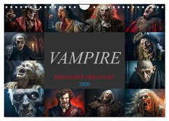 Vampire - Kreaturen der Nacht (Wandkalender 2026 DIN A4 quer), CALVENDO Monatskalender Cover Vampire - Kreaturen der Nacht (Wandkalender 2026 DIN A4 quer), CALVENDO Monatskalender
