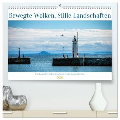 Bewegte Wolken, Stille Landschaften (hochwertiger Premium Wandkalender 2026 DIN A2 quer), Kunstdruck in Hochglanz