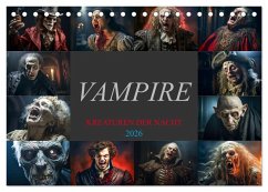 Vampire - Kreaturen der Nacht (Tischkalender 2026 DIN A5 quer), CALVENDO Monatskalender Cover Vampire - Kreaturen der Nacht (Tischkalender 2026 DIN A5 quer), CALVENDO Monatskalender