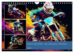 Cover Stunts und Staub - das ultimative Abenteuer (Wandkalender 2026 DIN A4 quer), CALVENDO Monatskalender