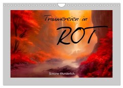 Träumereien in Rot (Wandkalender 2026 DIN A4 quer), CALVENDO Monatskalender