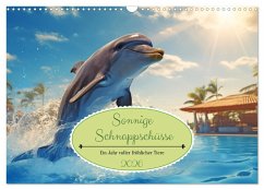 Sonnige Schnappschüsse - Ein Jahr voller fröhlicher Tiere (Wandkalender 2026 DIN A3 quer), CALVENDO Monatskalender