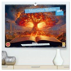 Mystische Welten - Mit Büchern die Grenzen der Phantasie erweitern (hochwertiger Premium Wandkalender 2026 DIN A2 quer), Kunstdruck in Hochglanz