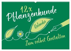 Cover 12 x Pflanzenkunde - Bastelkalender (Wandkalender 2026 DIN A2 quer), CALVENDO Monatskalender