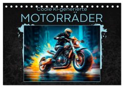 Coole KI-generierte MOTORRÄDER (Tischkalender 2026 DIN A5 quer), CALVENDO Monatskalender