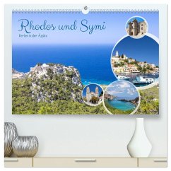 Cover Rhodos und Symi, Perlen in der Ägis (hochwertiger Premium Wandkalender 2026 DIN A2 quer), Kunstdruck in Hochglanz