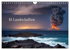 KI Landschaften (Wandkalender 2026 DIN A4 quer), CALVENDO Monatskalender