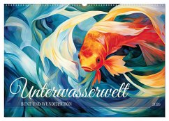 Unterwasserwelt, bunt und wunderschön (Wandkalender 2026 DIN A2 quer), CALVENDO Monatskalender