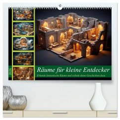 Räume für kleine Entdecker (hochwertiger Premium Wandkalender 2026 DIN A2 quer), Kunstdruck in Hochglanz